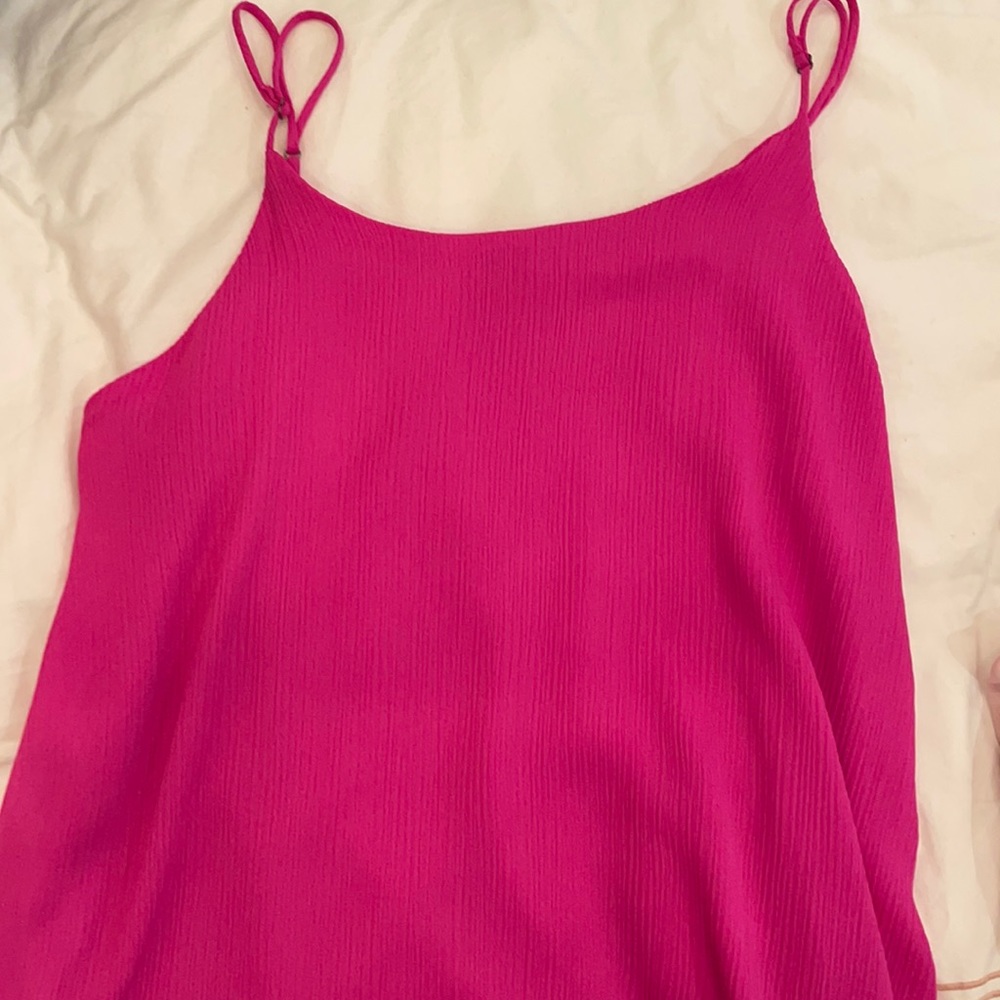 Pink impeccable pig tank top